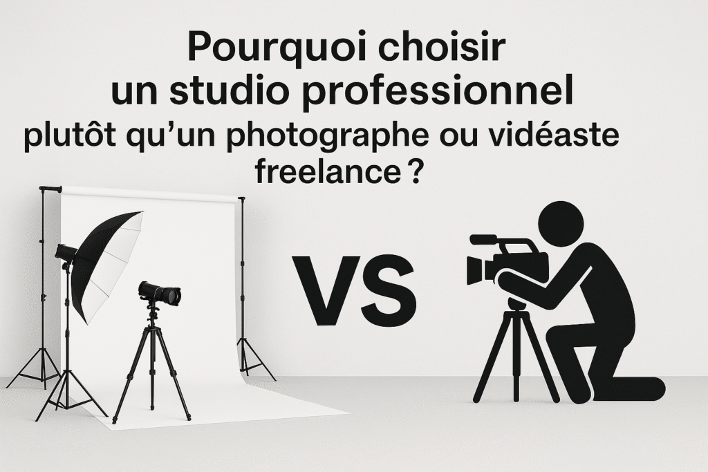 Pourquoi choisir un studio professionnel plutôt qu'un photographe ou vidéaste freelance