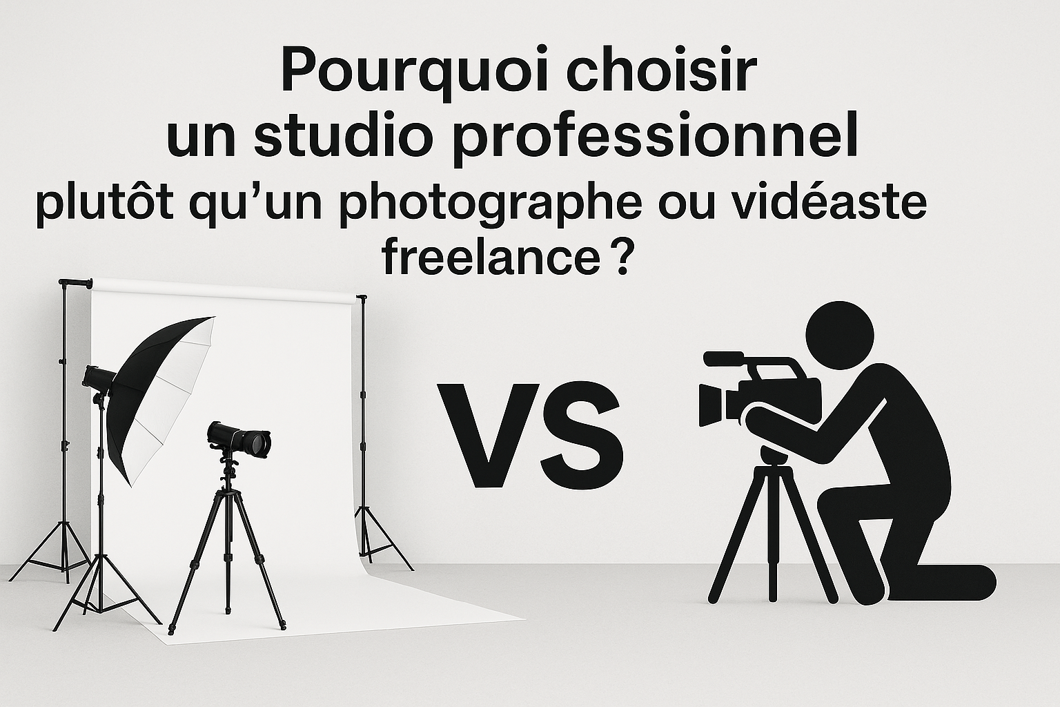 Pourquoi choisir un studio professionnel plutôt qu'un photographe ou vidéaste freelance